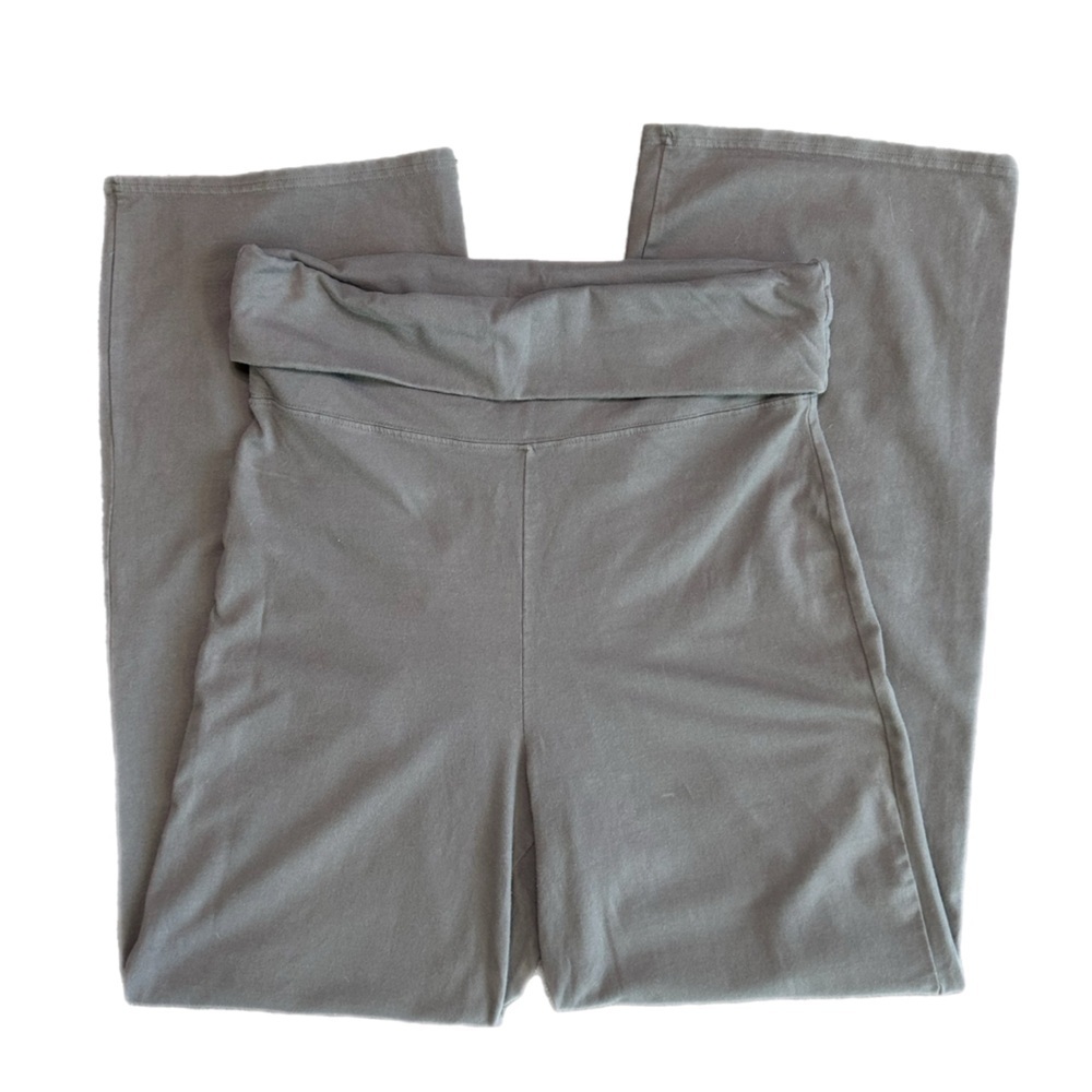H&M Womens Foldover-Waist Cotton Pants